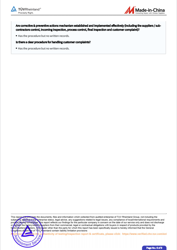 Qualification Certification